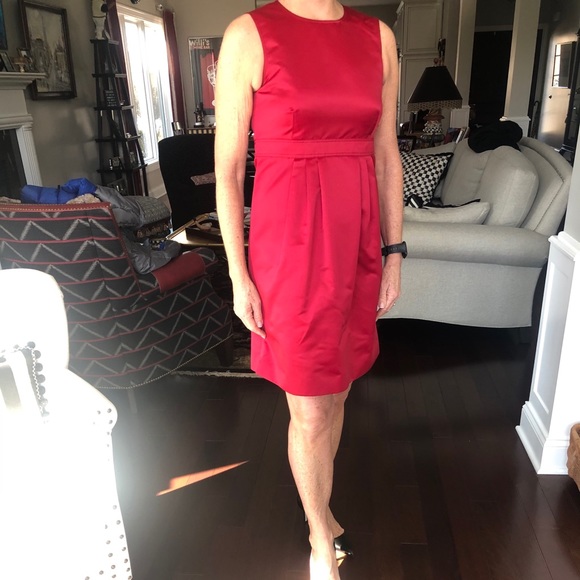 burberry red dress